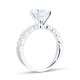 Mayors Platinum 2.60cttw Diamond Solitaire with Diamond Set Shoulders Engagement Ring BRPTP21XXXXPTBA00G