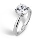 Mayors 18k White Gold 2.00cttw Diamond Solitaire Engagement Ring (I/I1) RG15466