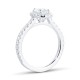 Mayors Platinum 1.25cttw Oval Diamond Round Single Halo Engagement Ring CRHAJ25XXXXPTBA00G