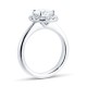 Mayors Platinum 2.07cttw Round Single Halo Engagement Ring SRHAP15XXXXPTBA00G