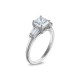 Royal Asscher Platinum 1.71cttw Royal Asscher Cut Diamond Ava 3 Stone Engagement Ring SA11153KJ-WPQMMJ