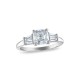 Royal Asscher Platinum 1.86cttw Royal Asscher Cut Diamond Ava 3 Stone Engagement Ring SA11153KJ-WPQMMJ