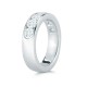 Mayors Platinum 1.75cttw Brilliant Cut Diamond Channel Set Half Eternity Band 1MAJ1013PL