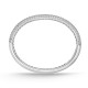 Mayors 18k White Gold 5.43cttw Half Pave Diamond Bangle FGPV10858478W72000