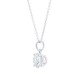 MAYORS 18k White Gold 2.06cttw Round Brilliant Classic Diamond Pendant CNCSQ0618008WBA00G