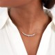 Mayors 18k White Gold 2.01cttw Diamond Smile Necklace MNDDF0618008WBA00G