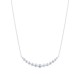 Mayors 18k White Gold 2.01cttw Diamond Smile Necklace MNDDF0618008WBA00G