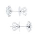 MAYORS 18k White Gold 1.94cttw Round Single Halo Diamond Stud Earrings SEHAU15XXXX8WBA00G