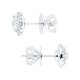 MAYORS 18k White Gold 1.93cttw Round Single Halo Diamond Stud Earrings SEHAU15XXXX8WBA00G