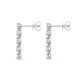 Mayors 18k White Gold 2.32cttw Diamond Line Multi-Stone Earrings MEDDE0300008WBA00G