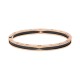 Bvlgari Jewelry 18k Rose Gold and Ceramic B.Zero1 Bracelet Size Medium 351417