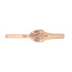 Bvlgari Jewelry 18k Rose Gold 0.30cttw Pave Diamond and Rubellite Serpenti Bracelet Size Medium 352820.