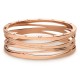 BVLGARI JEWELRY 18k Rose Gold B.ZERO1 Bracelet - Size Medium 354044