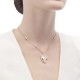 Bvlgari Jewelry 18k Rose Gold Serpenti 2.07cttw Diamond and Rubellite Necklace 16-17 Inch 352725