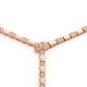 Bvlgari Jewelry 18k Rose Gold Serpenti Viper 4.41cttw Pave Diamond Necklace 353037