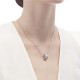 BVLGARI JEWELRY 18k White Gold B.ZERO1 0.91cttw Pave Diamond Pendant 346167