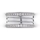 Bvlgari Jewelry 18k White Gold B.ZERO1 4 Band 1.24cttw Diamond - Size 6.5 349991