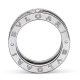 Bvlgari Jewelry 18k White Gold B.ZERO1 4 Band 1.24cttw Diamond - Size 6.5 349991