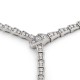 Bvlgari Jewelry 18k White Gold Serpenti Viper 8.21cttw Diamond Necklace 16 Inch 351090