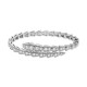 Bvlgari Jewelry 18k White Gold 2.80cttw Diamond Serpenti Viper Bracelet Size Small 351844