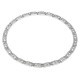 Bvlgari Jewelry 18k White Gold B.ZERO1 7.19cttw Pave Diamond Necklace 15-18 Inch 358320