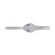 Bvlgari Jewelry 18k White Gold 1.00cttw Diamond and 0.47cttw Sapphire Serpenti Bracelet Size Small 354098