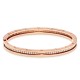 BVLGARI JEWELRY 18k Rose Gold B.ZERO1 1.01cttw Diamond Bangle - Size Medium 357577