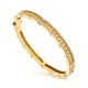 BVLGARI JEWELRY 18k Yellow Gold B.ZERO1 0.94cttw Diamond Bangle - Medium 357882