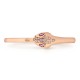 BVLGARI JEWELRY 18k Rose Gold Serpenti 0.30cttw Diamond and Rubellite Bracelet - Size M 352820