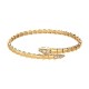 Bvlgari Jewelry 18k Yellow Gold 0.47cttw Diamond Serpenti Viper Bracelet Size Small 360702