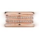 Bvlgari Jewelry 18k Rose Gold B.ZERO1 4 Band 0.98cttw Diamond Ring - Size 7.25 350036