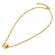 Bvlgari Jewelry 18k Yellow Gold B.ZERO1 0.29cttw Diamond Necklace 15-16 Inch 358278