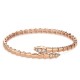 Bvlgari Jewelry 18k Rose Gold Serpenti Viper 0.47cttw Diamond Bracelet - Size Medium 360709