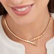 Bvlgari Jewelry 18k Rose Gold Serpenti Viper 0.41cttw Diamond Necklace - Size Medium 357863