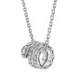 Bvlgari Jewelry 18k White Gold Serpenti Viper 2 Row 0.63cttw Full Pave Diamond Necklace - 16-17 Inch 357796