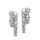 Bvlgari Jewelry 18k White Gold Serpenti Viper 0.75cttw Diamond Hoop Earrings 358360