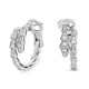 Bvlgari Jewelry 18k White Gold Serpenti Viper 0.75cttw Diamond Hoop Earrings 358360