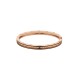 Bvlgari Jewelry 18k Rose Gold and Black Ceramic B.Zero1 Rock Studded Bracelet Size M/L 357570