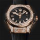 Hublot Big Bang One Click King Gold Pave 33mm Watch 485.OX.1180.RX.1604