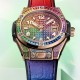 Hublot Big Bang One Click King Gold Rainbow 33mm Unisex Watch 485.OX.9900.LR.0999