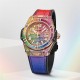 Hublot Big Bang One Click King Gold Rainbow 33mm Unisex Watch 485.OX.9900.LR.0999