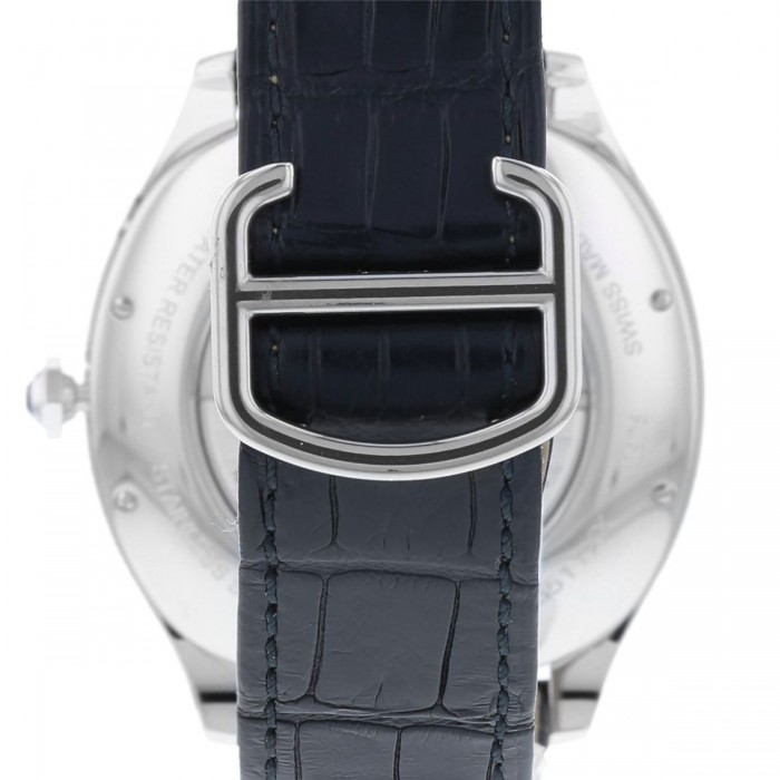 Cartier Drive De Cartier Moon Phases Watch Large Model Automatic Movement Steel Leather WSNM0008