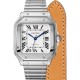 Cartier Santos De Cartier Watch Medium Model, Automatic Movement, Steel, Interchangeable Metal And Leather Bracelets WSSA0029