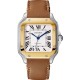 Cartier Santos De Cartier Watch Medium Model, Automatic Movement, Yellow Gold, Steel, Interchangeable Metal And Leather Bracelets W2SA0016/W2SA0007