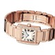 Cartier Tank Française Watch Medium Model, Quartz Movement, Rose Gold, Diamonds WJTA0023