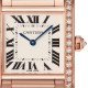 Cartier Tank Française Watch Medium Model, Quartz Movement, Rose Gold, Diamonds WJTA0023