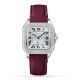 Cartier Santos De Cartier Watch - Medium Model, Automatic, Steel, Diamonds, Interchangeable Metal And Leather Bracelets W4SA0005