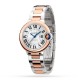 Cartier Ballon Bleu de Cartier watch, 33 mm, mechanical movement with automatic winding. Steel case, rose gold W2BB0032