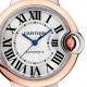 Cartier Ballon Bleu de Cartier watch, 33 mm, mechanical movement with automatic winding. Steel case, rose gold W2BB0032