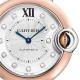 Cartier Ballon Bleu de Cartier watch, 33 mm, mechanical movement with automatic winding. Steel case, rose gold W3BB0021